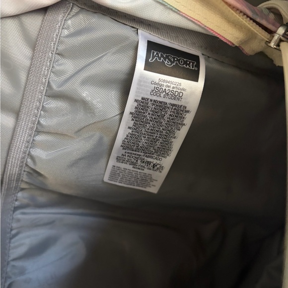 Jansport Floral Backpack - Pink and Blue - Picture 9 of 10